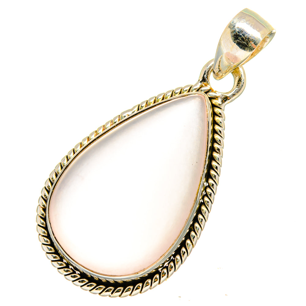 Rose Quartz Pendants handcrafted by Ana Silver Co - PD10304