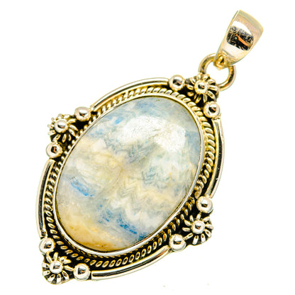 Blue Scheelite Pendants handcrafted by Ana Silver Co - PD10309