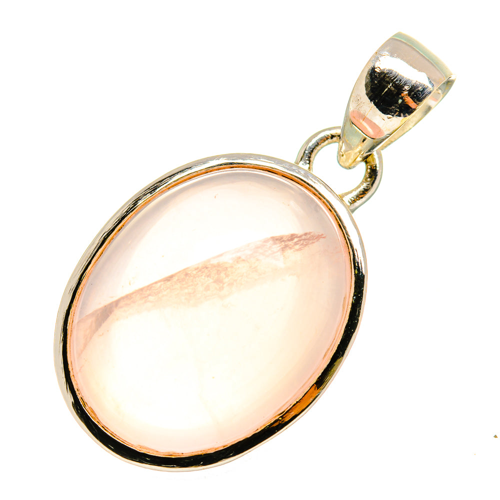Rose Quartz Pendants handcrafted by Ana Silver Co - PD10320