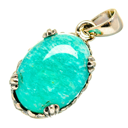Amazonite Pendants handcrafted by Ana Silver Co - PD10329