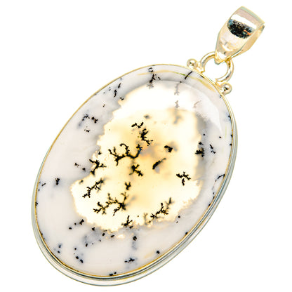 Dendritic Opal Pendants handcrafted by Ana Silver Co - PD10333