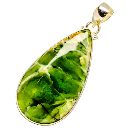 Australian Green Opal Pendants handcrafted by Ana Silver Co - PD10337