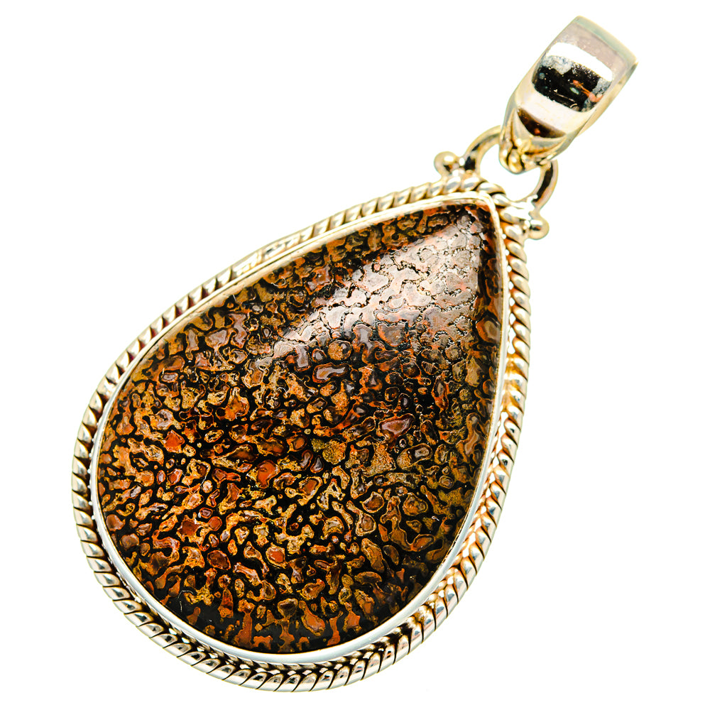 Dinosaur Bone Pendants handcrafted by Ana Silver Co - PD10345
