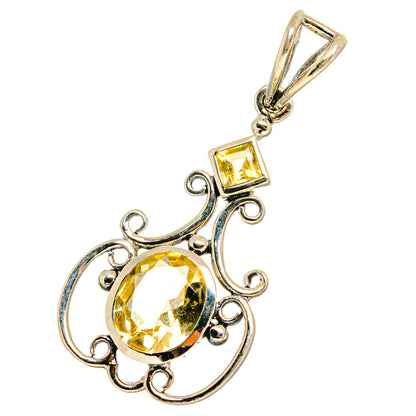 Citrine Pendants handcrafted by Ana Silver Co - PD10358