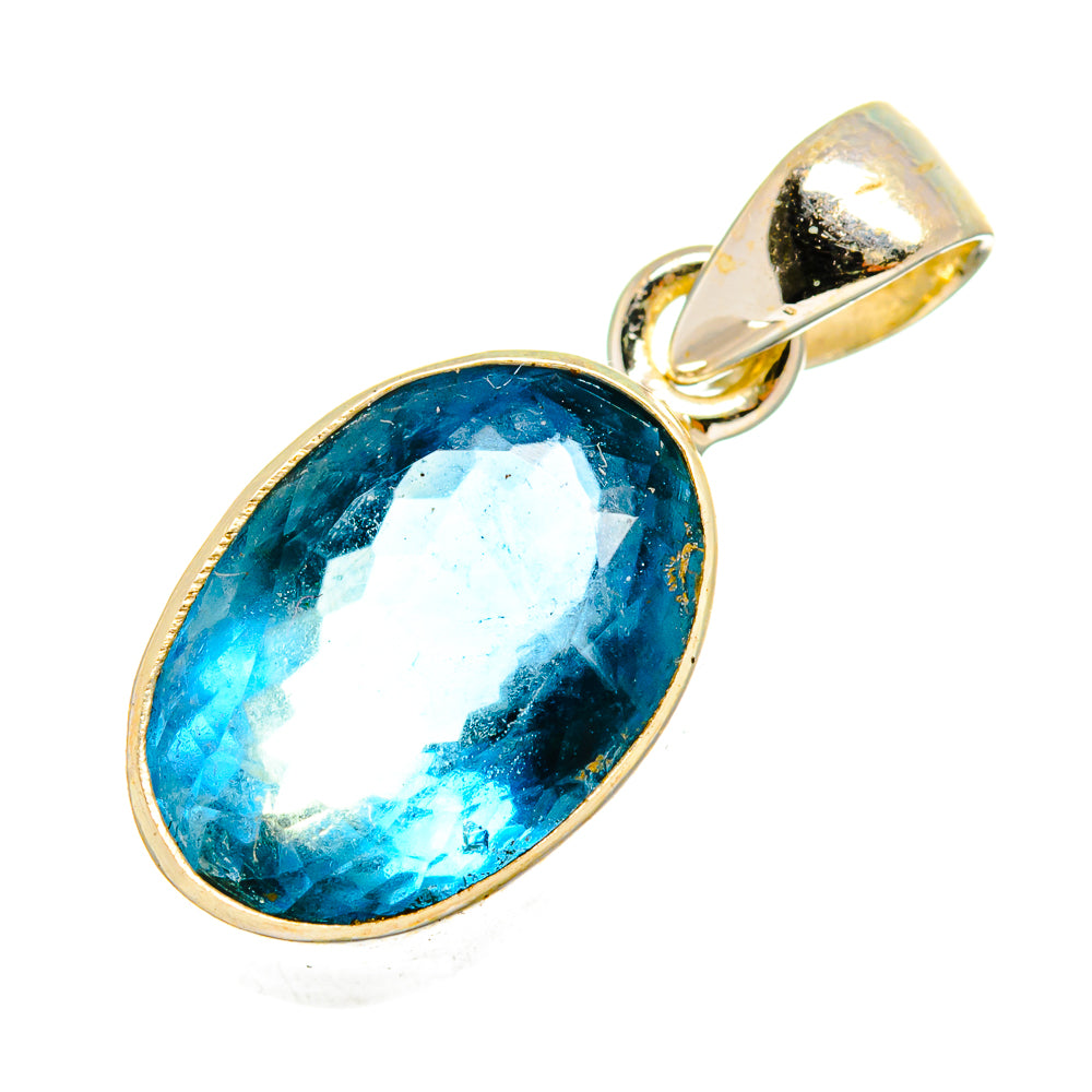 Blue Fluorite Pendants handcrafted by Ana Silver Co - PD10364