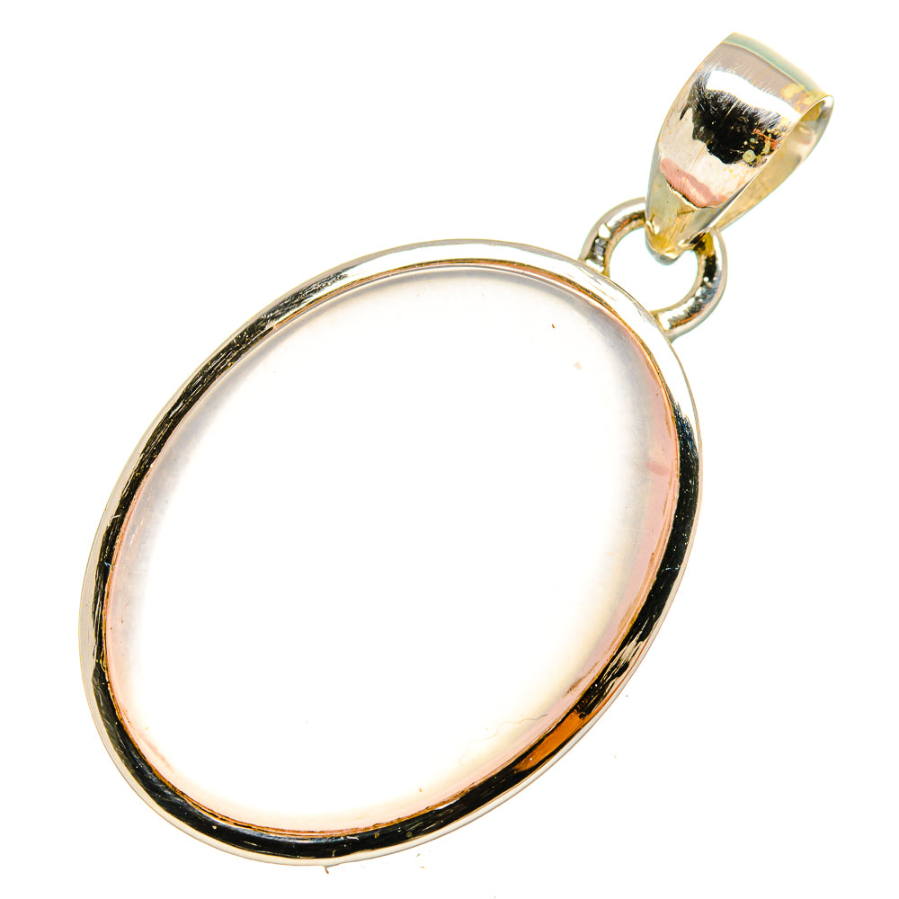 Rose Quartz Pendants handcrafted by Ana Silver Co - PD10372