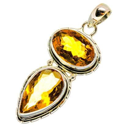 Mandarin Citrine Pendants handcrafted by Ana Silver Co - PD10390