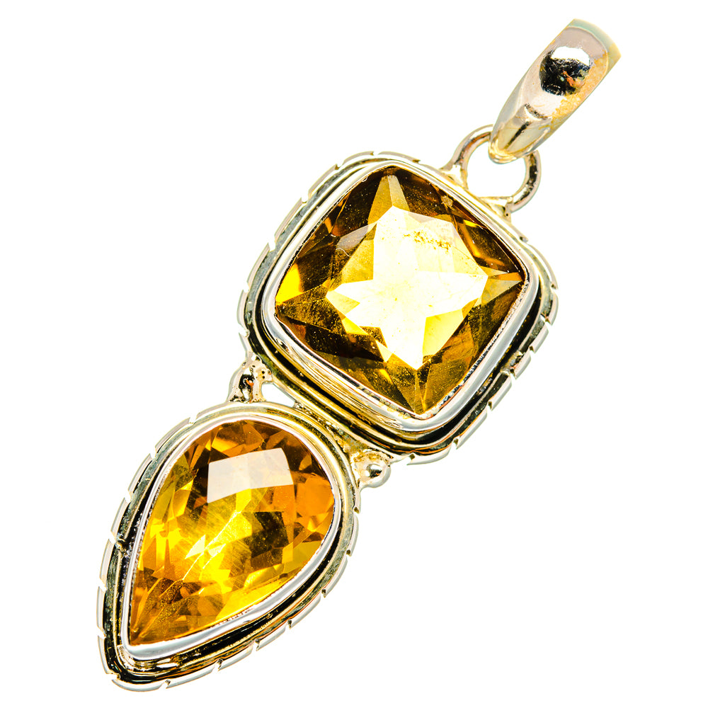Mandarin Citrine Pendants handcrafted by Ana Silver Co - PD10393