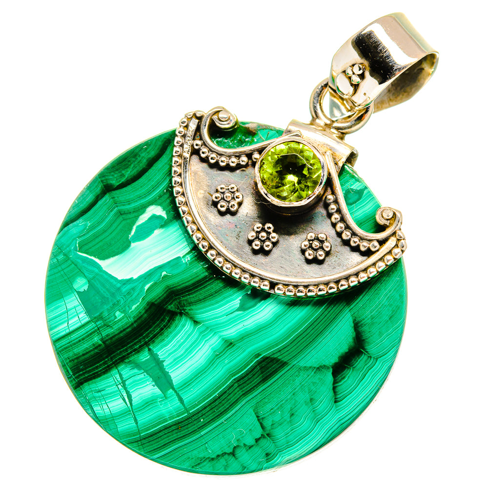 Malachite Pendants handcrafted by Ana Silver Co - PD10401