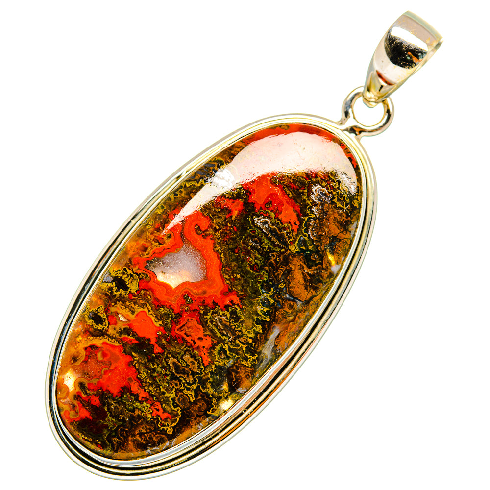 Moroccan Agate Pendants handcrafted by Ana Silver Co - PD10402