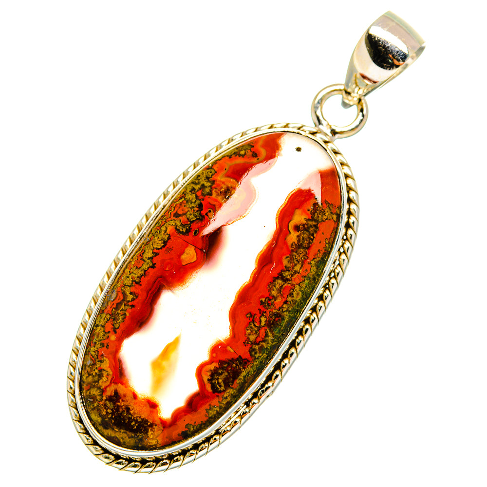 Moroccan Agate Pendants handcrafted by Ana Silver Co - PD10404