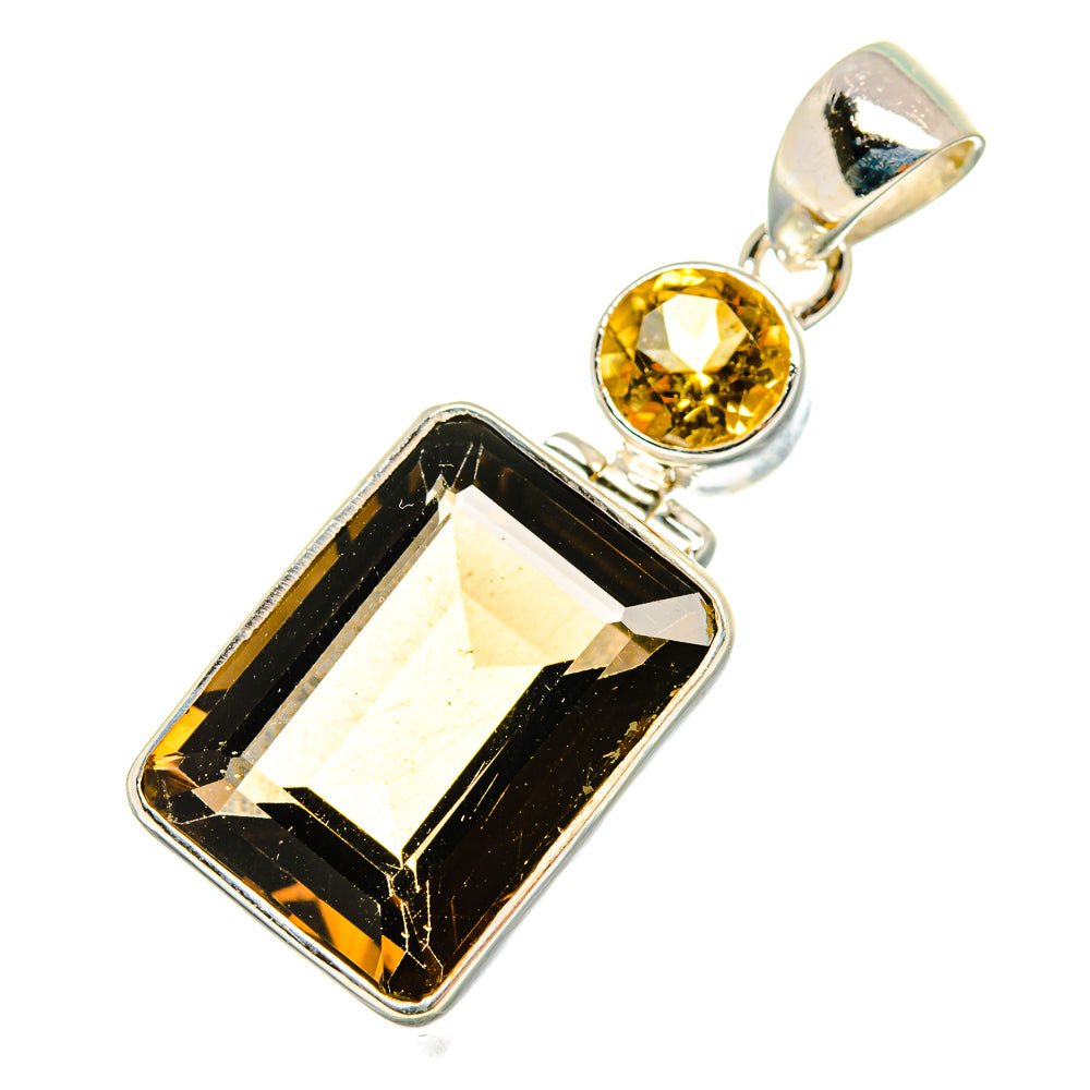 Smoky Quartz Pendants handcrafted by Ana Silver Co - PD10407