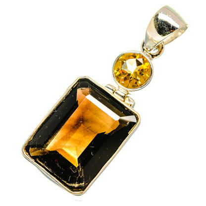 Smoky Quartz Pendants handcrafted by Ana Silver Co - PD10409