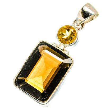 Smoky Quartz Pendants handcrafted by Ana Silver Co - PD10410