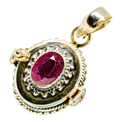 Ruby Pendants handcrafted by Ana Silver Co - PD10421