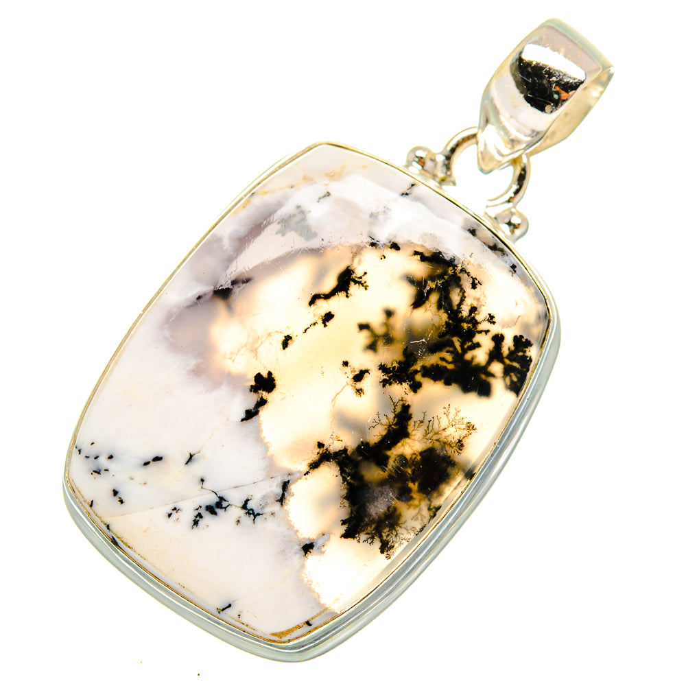 Dendritic Opal Pendants handcrafted by Ana Silver Co - PD10445