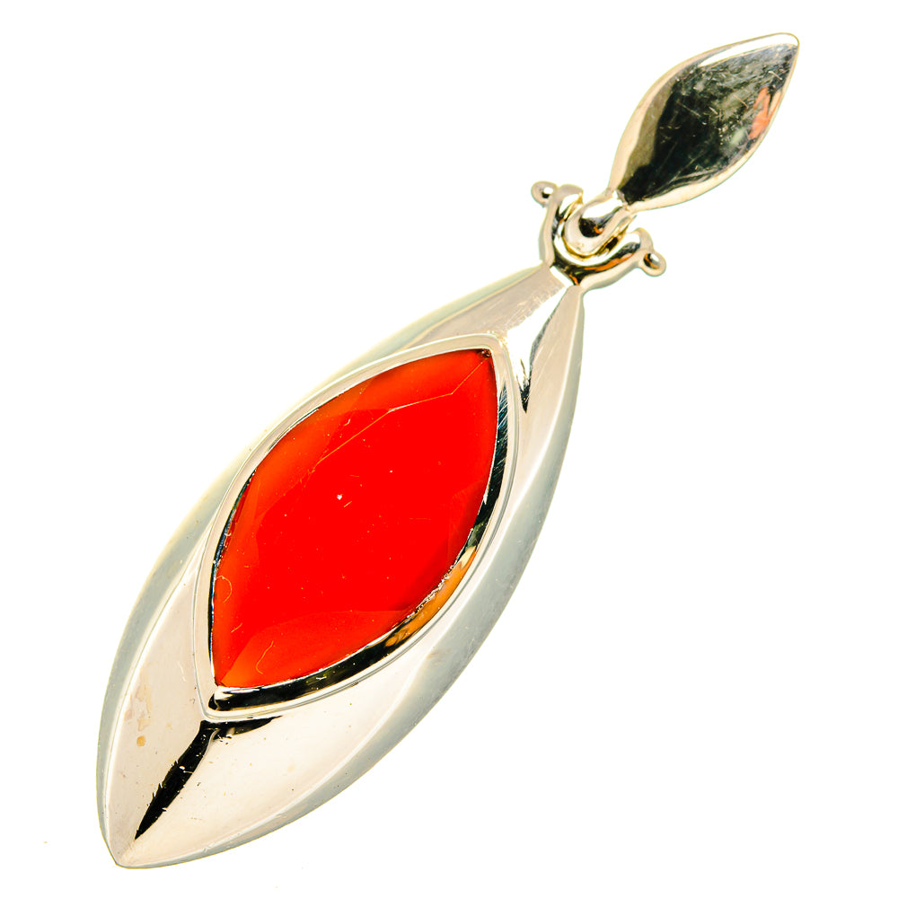 Orange Geode Slice Pendants handcrafted by Ana Silver Co - PD10459