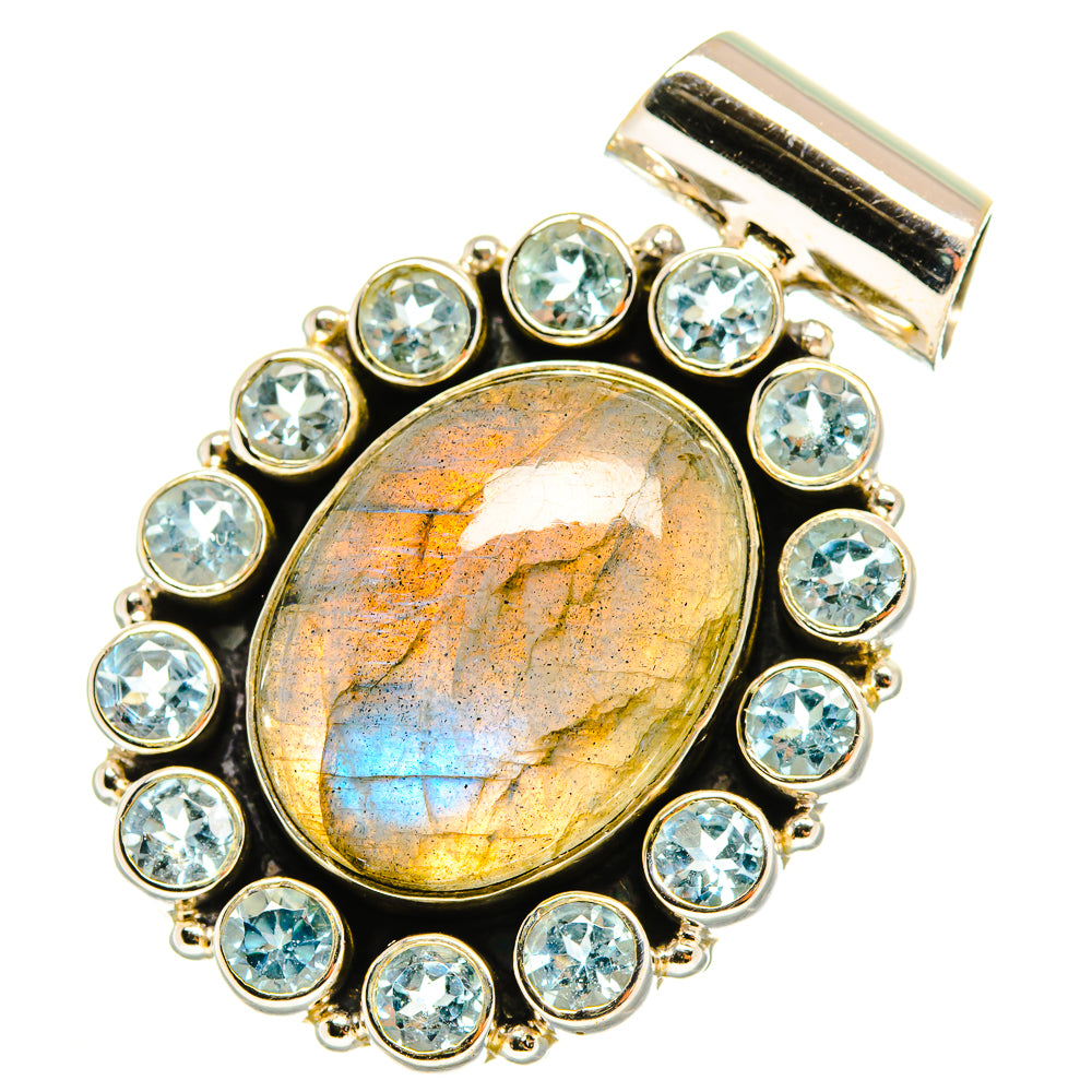 Labradorite Pendants handcrafted by Ana Silver Co - PD10465