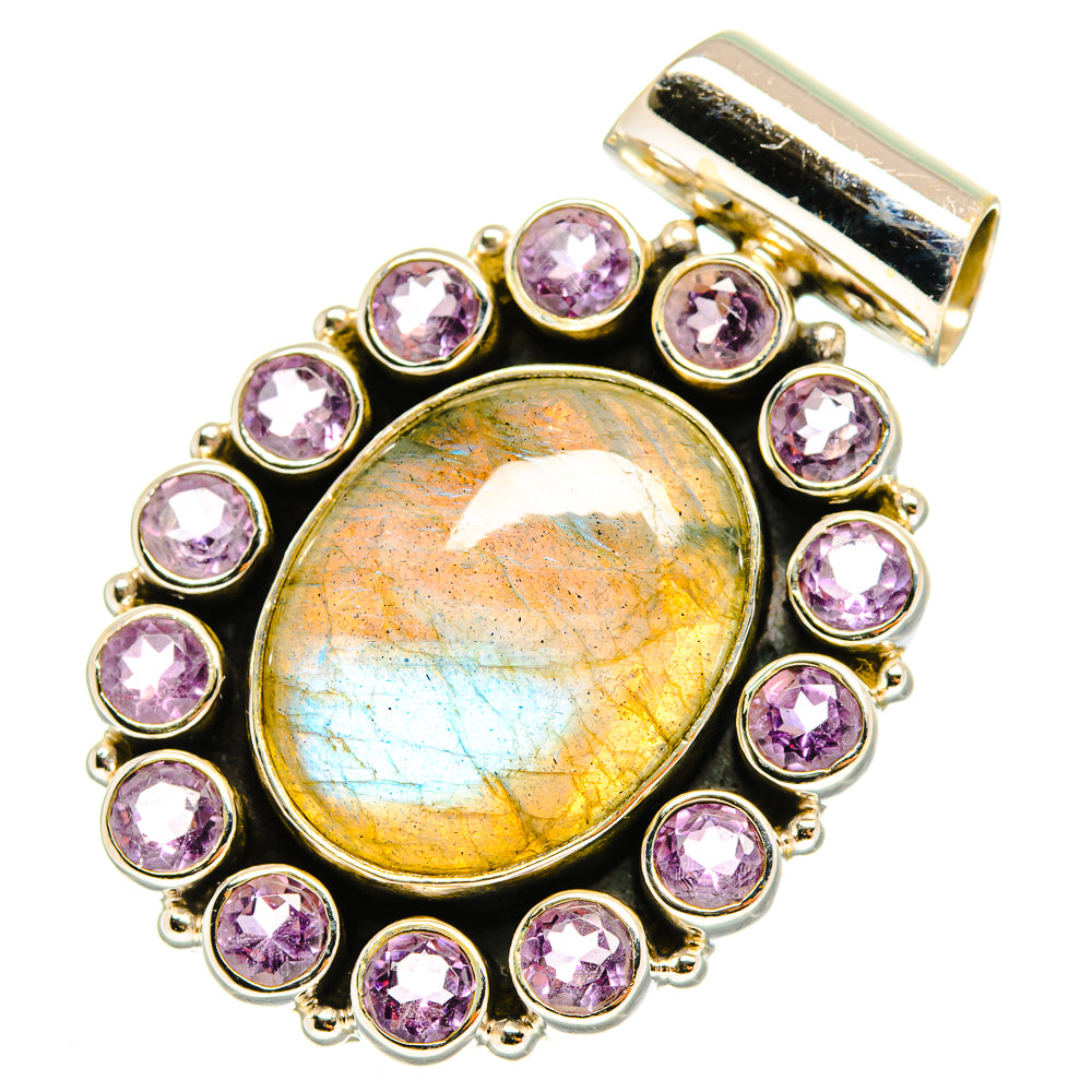Labradorite Pendants handcrafted by Ana Silver Co - PD10467