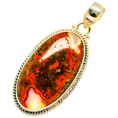 Moroccan Agate Pendants handcrafted by Ana Silver Co - PD10471