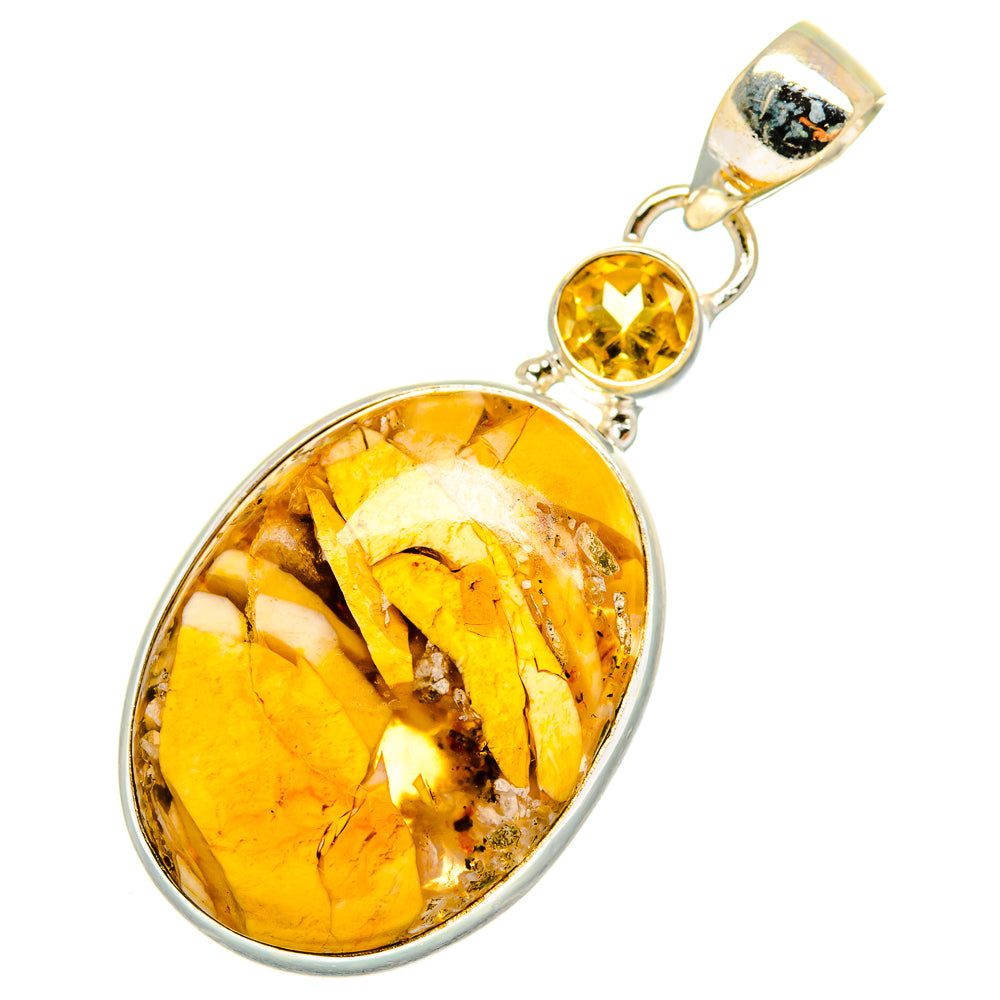 Brecciated Mookaite Pendants handcrafted by Ana Silver Co - PD10481
