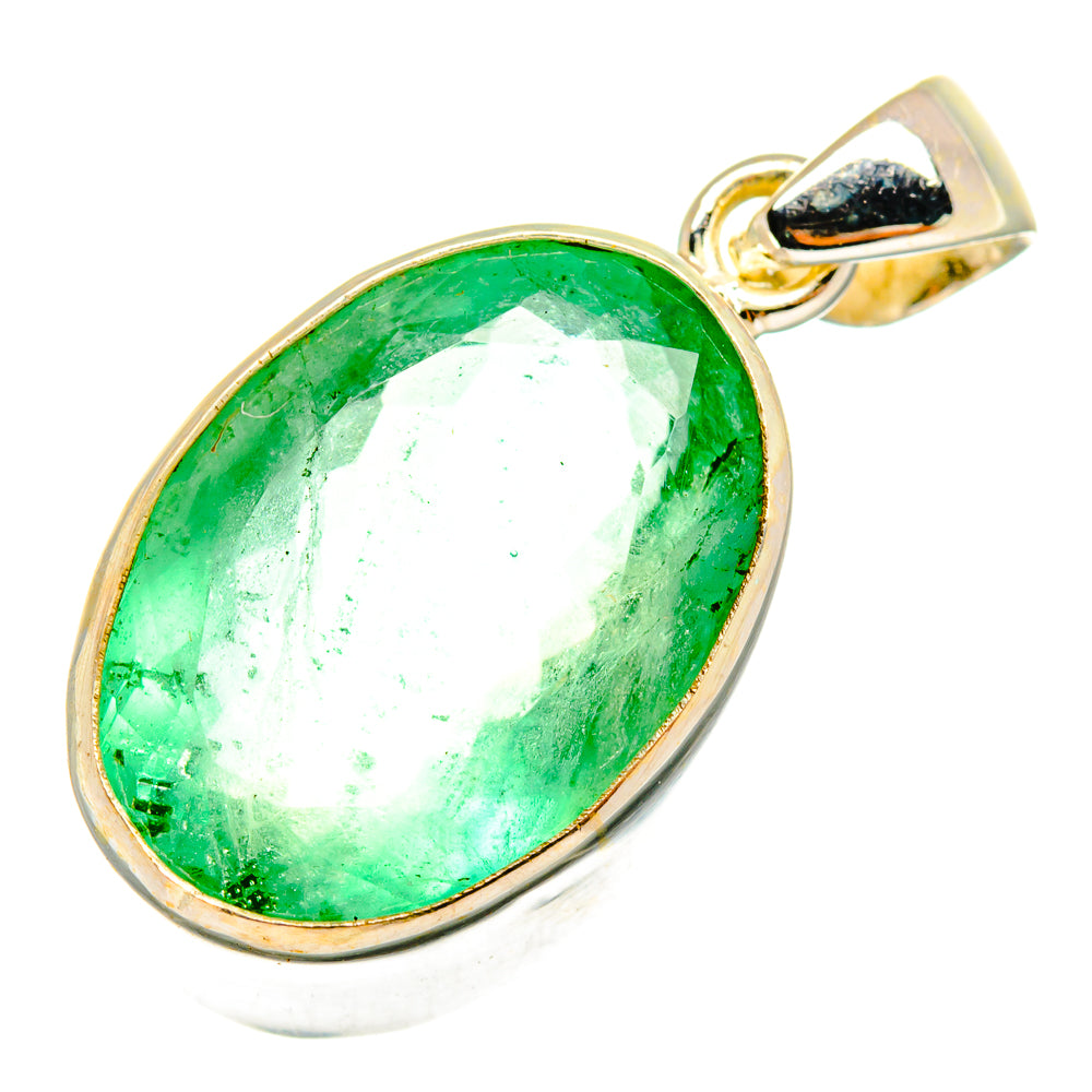 Green Fluorite Pendants handcrafted by Ana Silver Co - PD10498