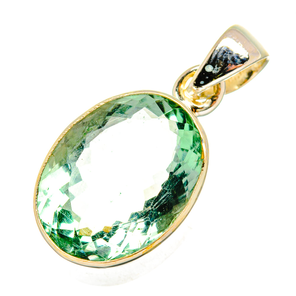 Green Fluorite Pendants handcrafted by Ana Silver Co - PD10501