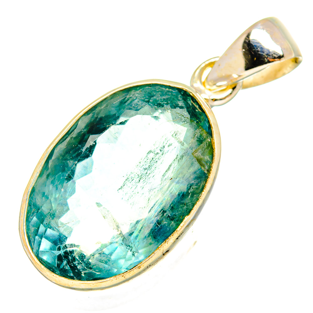 Blue Fluorite Pendants handcrafted by Ana Silver Co - PD10502