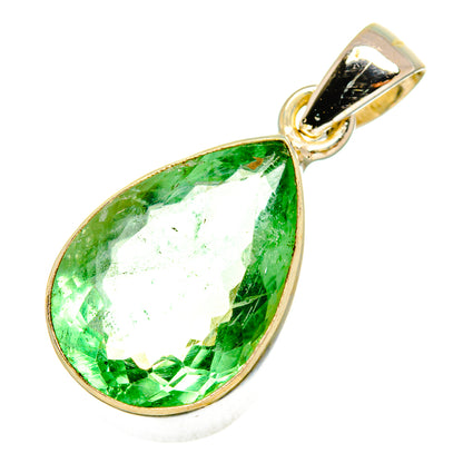 Green Fluorite Pendants handcrafted by Ana Silver Co - PD10505