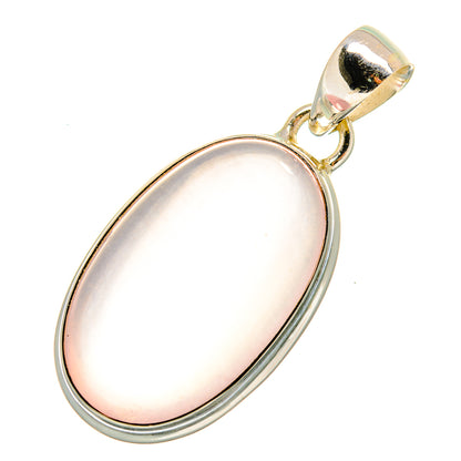 Rose Quartz Pendants handcrafted by Ana Silver Co - PD10507