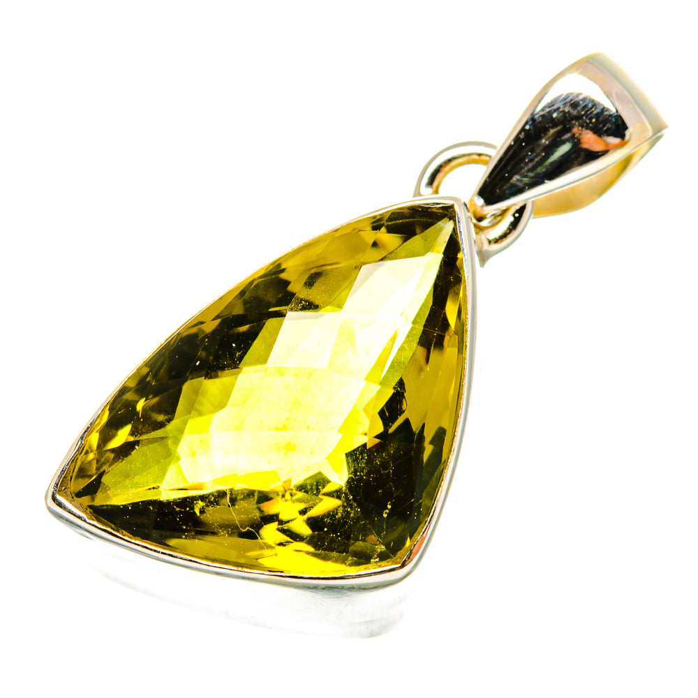 Olive Quartz Pendants handcrafted by Ana Silver Co - PD10508