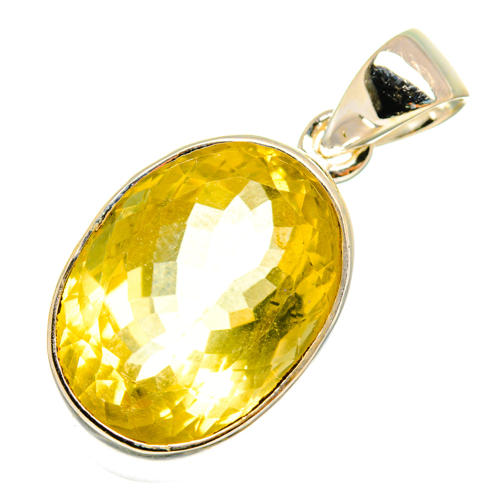 Lemon Quartz Pendants handcrafted by Ana Silver Co - PD10510