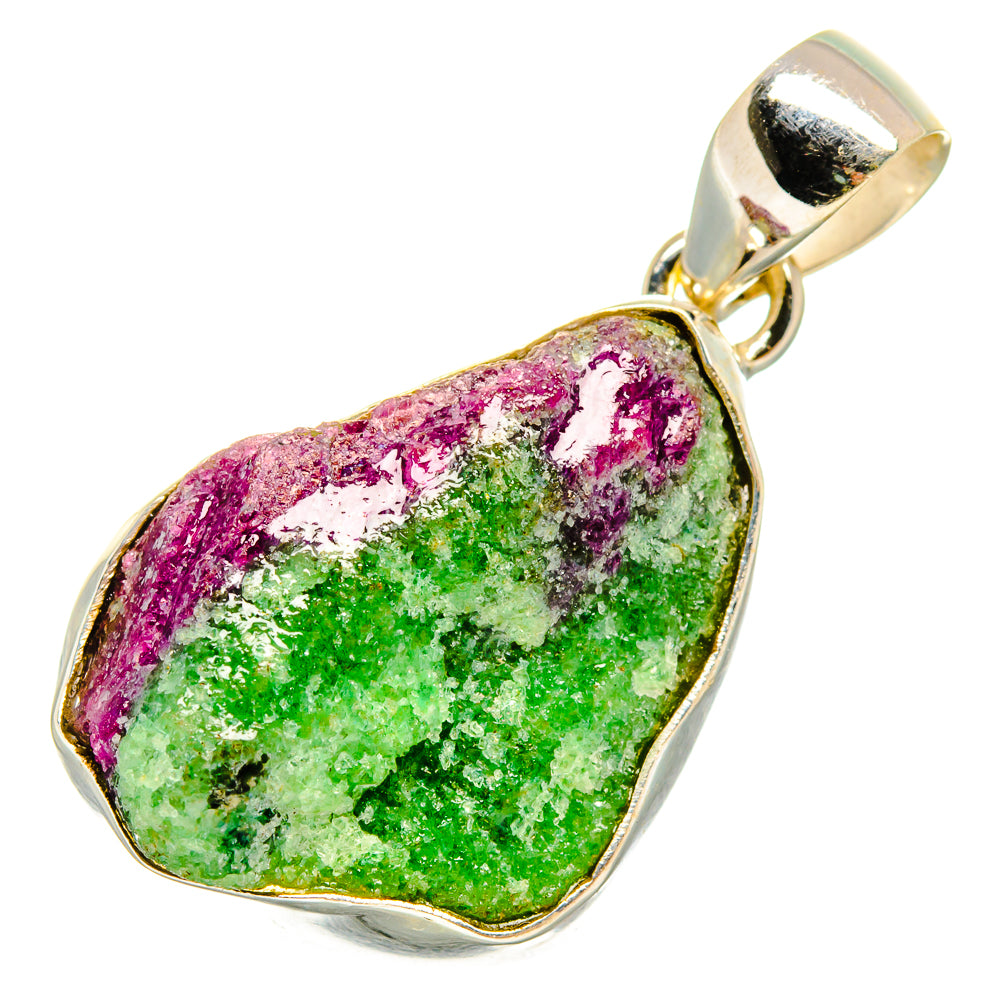 Ruby Zoisite Pendants handcrafted by Ana Silver Co - PD10515