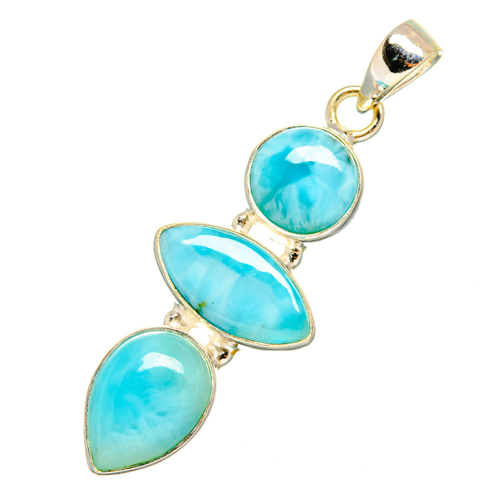 Larimar Pendants handcrafted by Ana Silver Co - PD10535