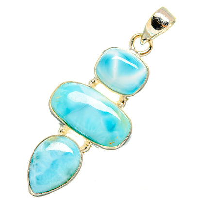 Larimar Pendants handcrafted by Ana Silver Co - PD10539