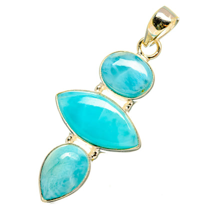 Larimar Pendants handcrafted by Ana Silver Co - PD10542