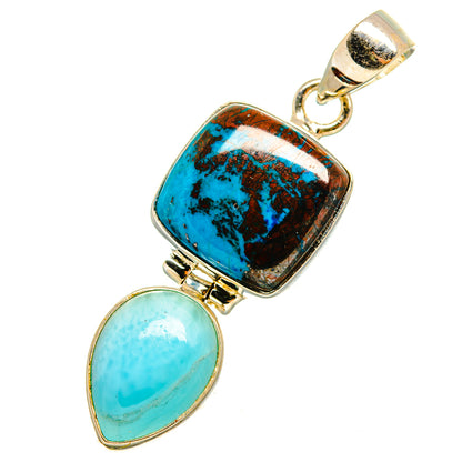 Shattuckite Pendants handcrafted by Ana Silver Co - PD10547