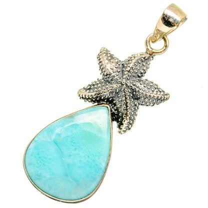 Larimar Pendants handcrafted by Ana Silver Co - PD10560