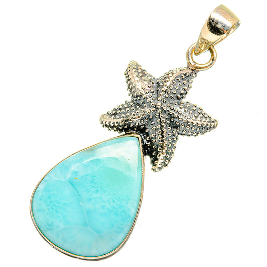 Larimar Pendants handcrafted by Ana Silver Co - PD10560