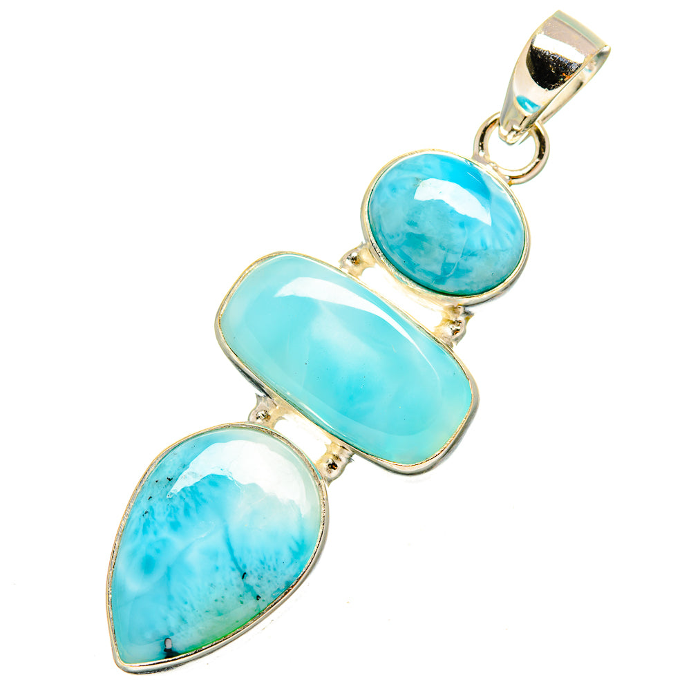 Larimar Pendants handcrafted by Ana Silver Co - PD10563