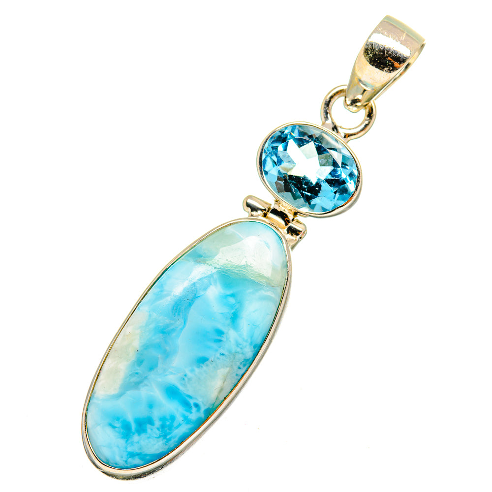 Larimar Pendants handcrafted by Ana Silver Co - PD10568