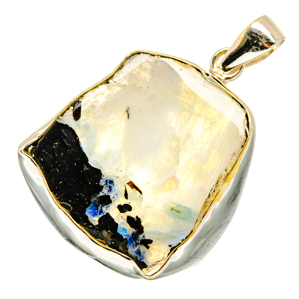 Rainbow Moonstone Pendants handcrafted by Ana Silver Co - PD10579
