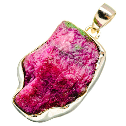 Ruby Zoisite Pendants handcrafted by Ana Silver Co - PD10591