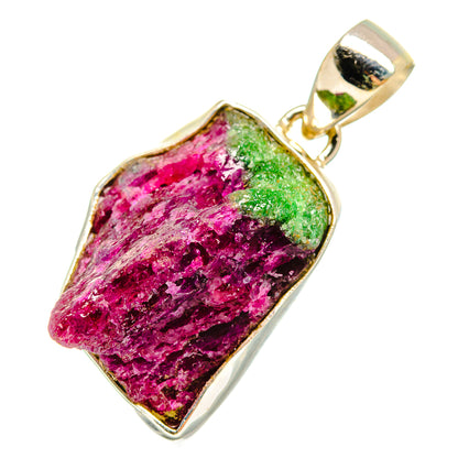 Ruby Zoisite Pendants handcrafted by Ana Silver Co - PD10593