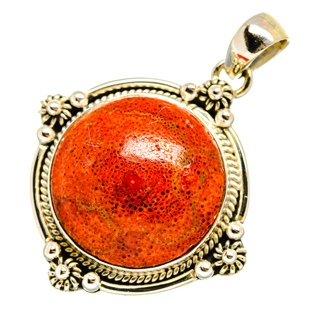 Sponge Coral Pendants handcrafted by Ana Silver Co - PD10605