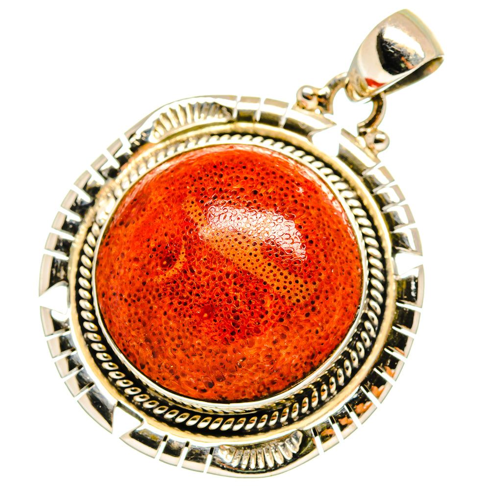 Sponge Coral Pendants handcrafted by Ana Silver Co - PD10610