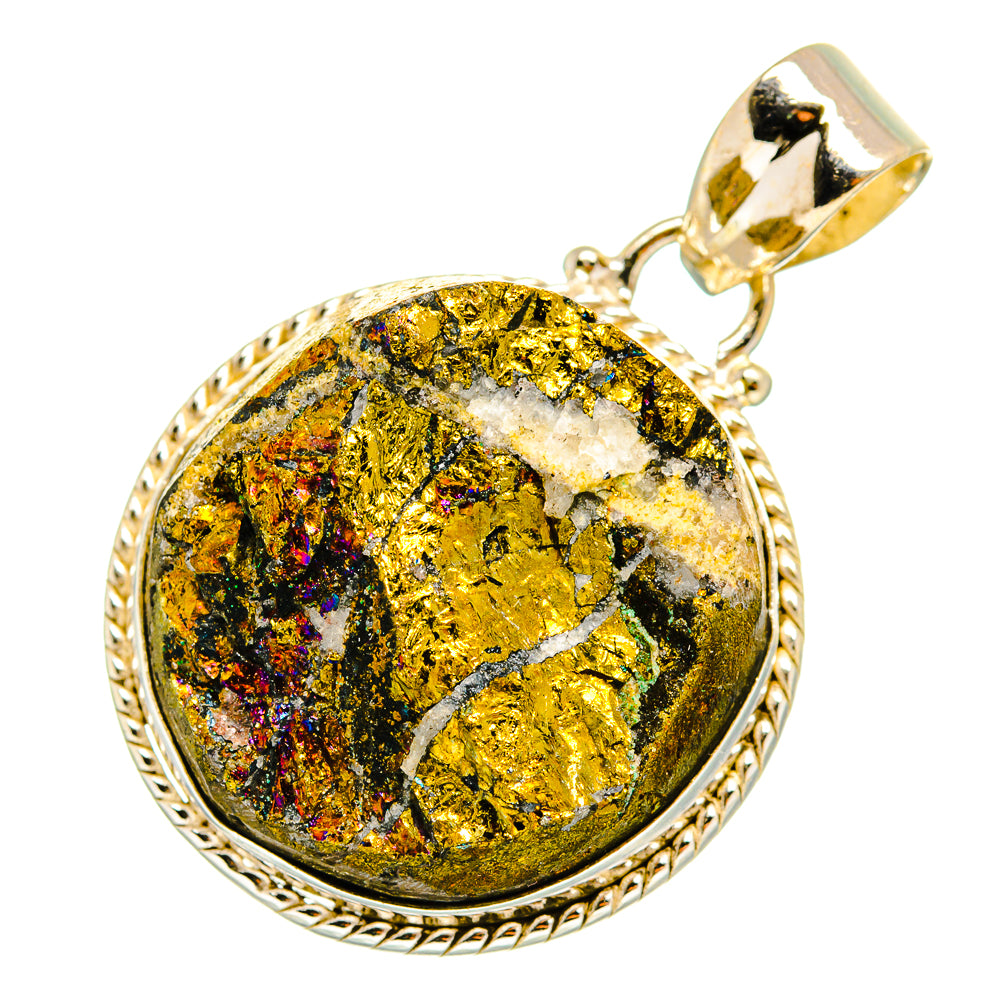 Peacock Ore Pendants handcrafted by Ana Silver Co - PD10623