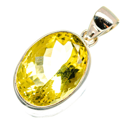 Lemon Quartz Pendants handcrafted by Ana Silver Co - PD10644