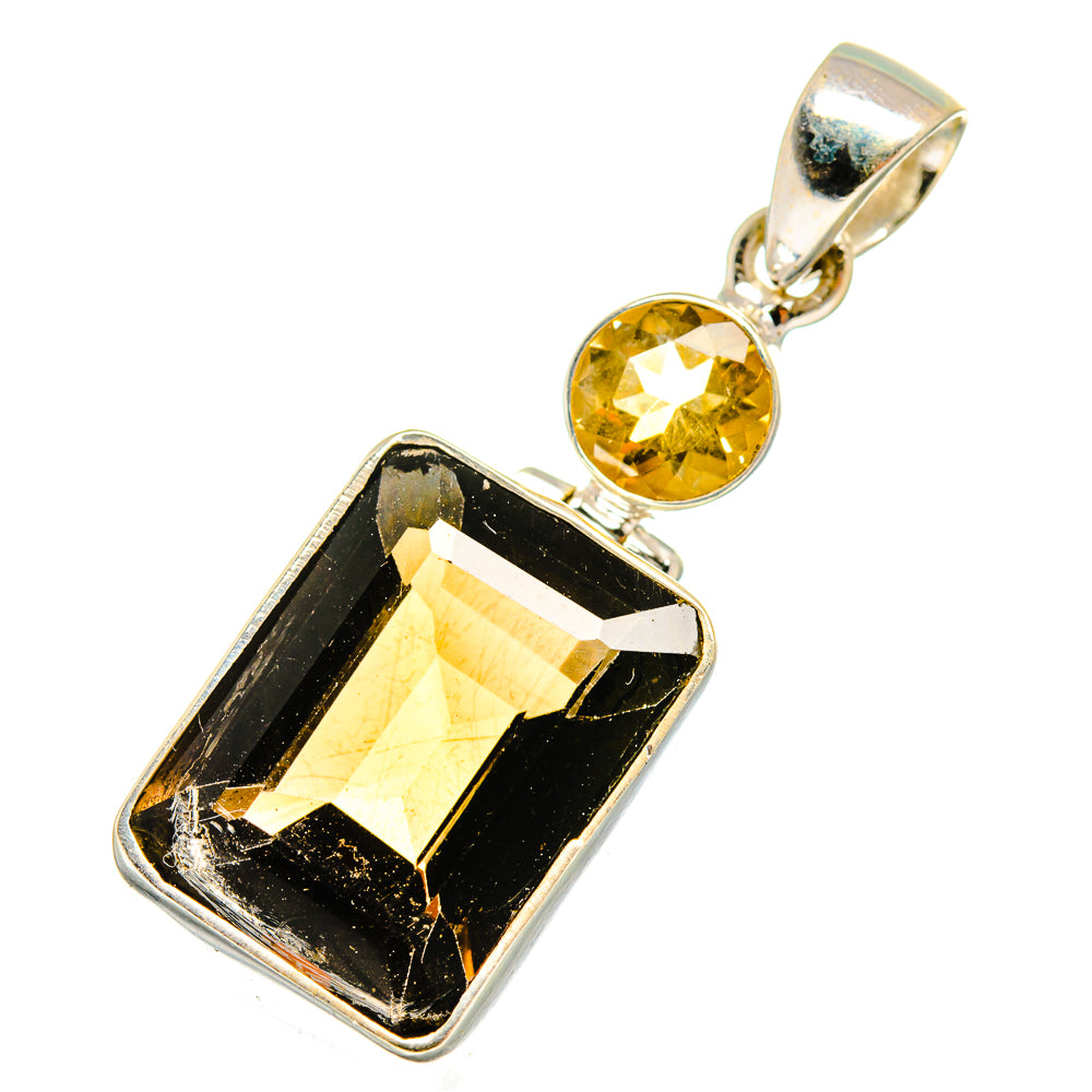 Smoky Quartz Pendants handcrafted by Ana Silver Co - PD10648