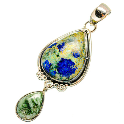 Azurite Pendants handcrafted by Ana Silver Co - PD10661